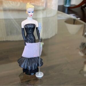 Barbie Black and Pink Figurine ornament Hallmark Keepsake